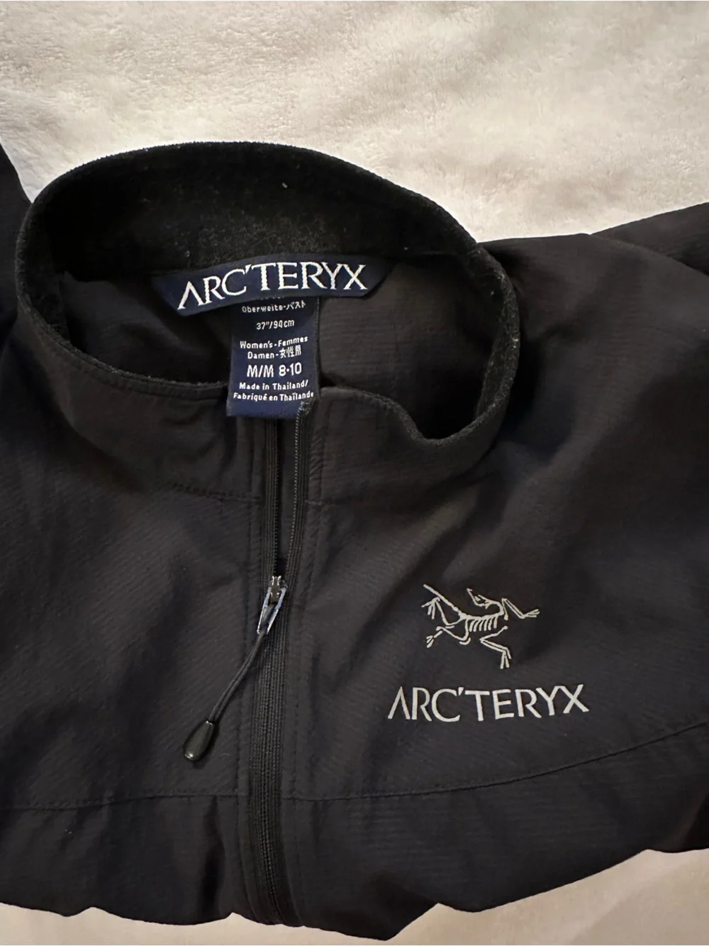 ARC’TERYX Zip-Up Windbreaker • Layering Jacket • Medium, Black • Outdoor Active - Picture 2 of 8